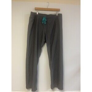 Figs Womens Technical Collection Livingstone Flat Front Gray Scrub Pants Size XL